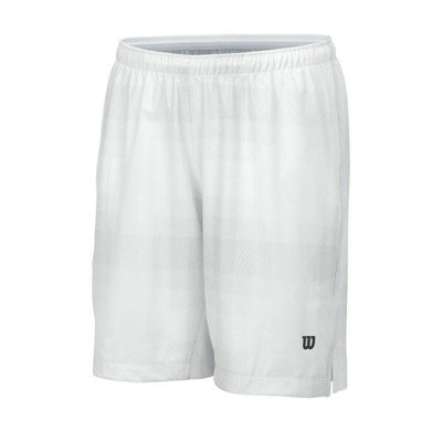 WILSON Mens Blur Stir Woven 10" Tennis Shorts - White