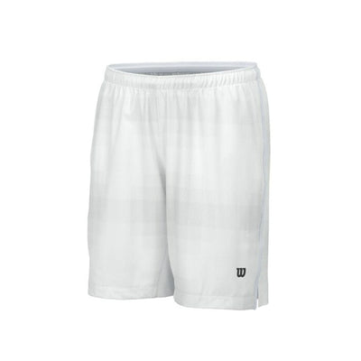 WILSON Mens Blur Stir Woven 10" Tennis Shorts - White Payday Deals