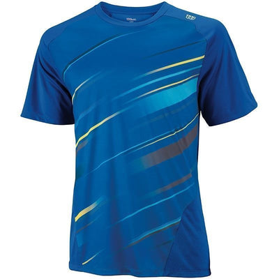 WILSON Tennis Match Performance Cardiff Crew Shirt Tee T Shirt Top WR1084500 - New Blue - XL Payday Deals