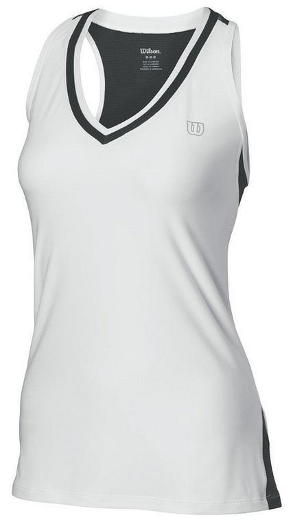 WILSON Womens  Team Tennis Tank Top T Shirt Tee Sleeveless WRA350400 - White/White - XL Payday Deals