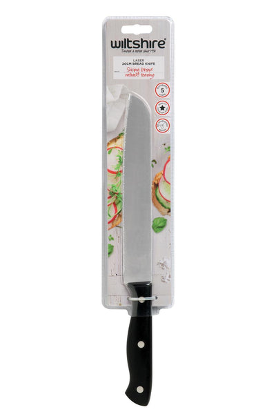 Wiltshire Stainless Steel Laser Bread Knife - 20cm