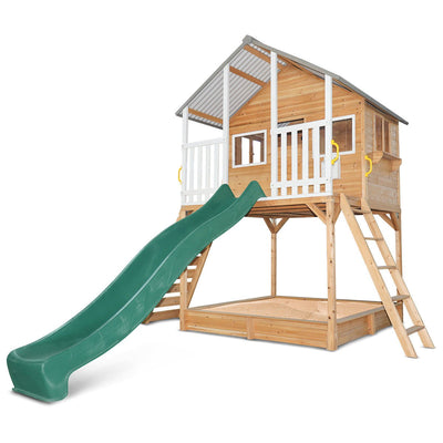 Winchester Cubby House with Elevation Kit & 3.0m Green Slide Payday Deals