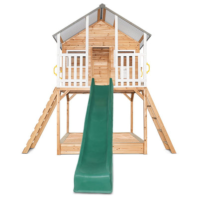 Winchester Cubby House with Elevation Kit & 3.0m Green Slide Payday Deals