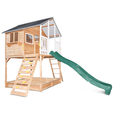 Winchester Cubby House with Elevation Kit & 3.0m Green Slide Payday Deals