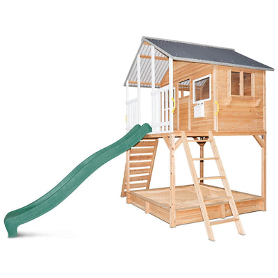 Winchester Cubby House with Elevation Kit & 3.0m Green Slide Payday Deals