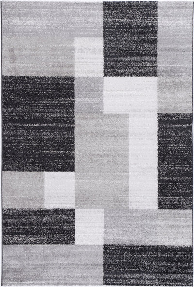 Windjana Abstract Geometric Grey Rug 280x380cm