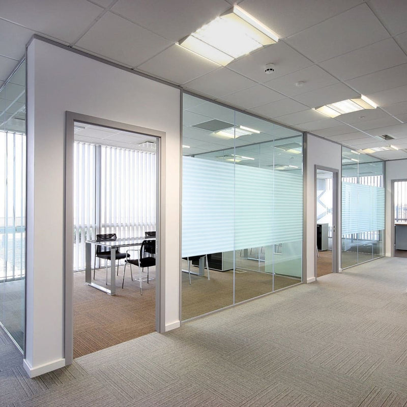 Window Films Frosted Stripes Design PVC Payday Deals