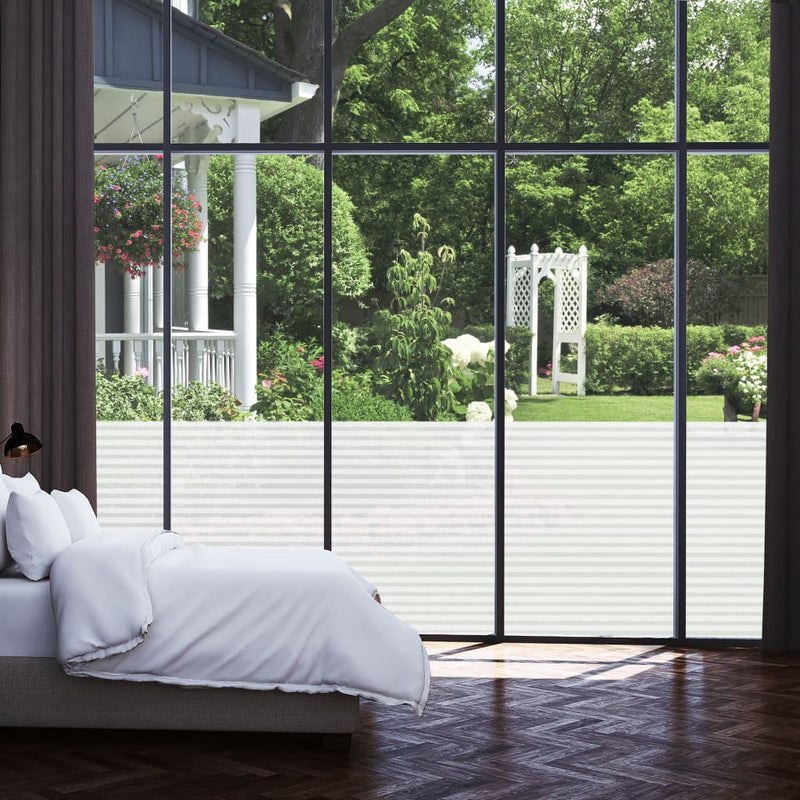 Window Films Frosted Stripes Design PVC Payday Deals