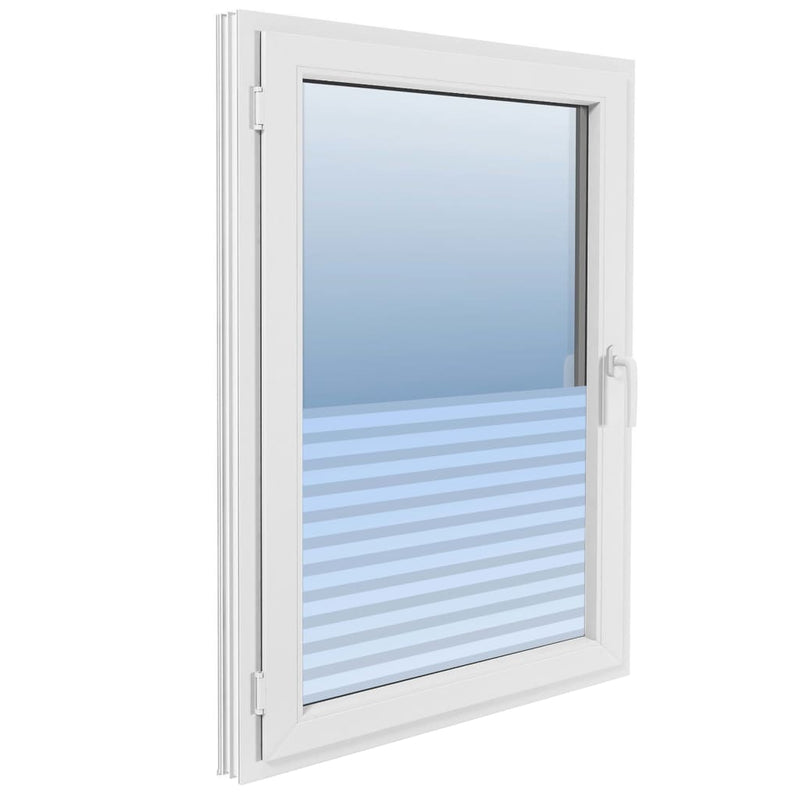 Window Films Frosted Stripes Design PVC Payday Deals