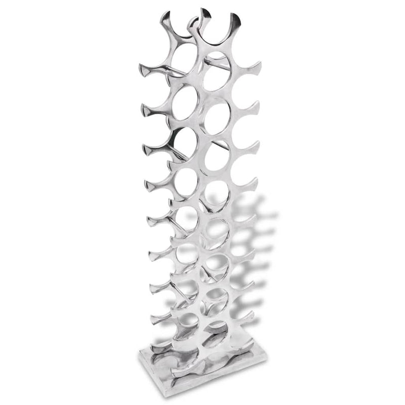 Wine Rack Aluminium Silver 27 Bottles Payday Deals
