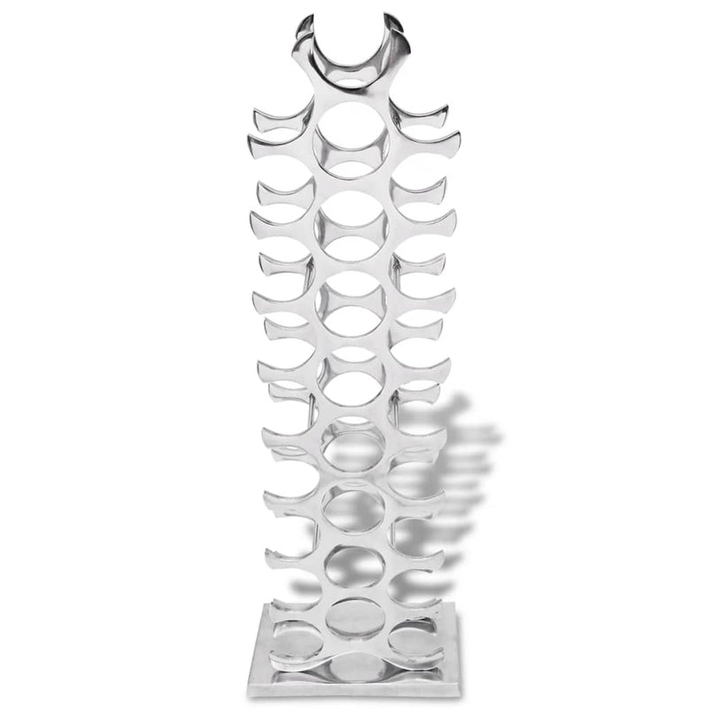 Wine Rack Aluminium Silver 27 Bottles Payday Deals