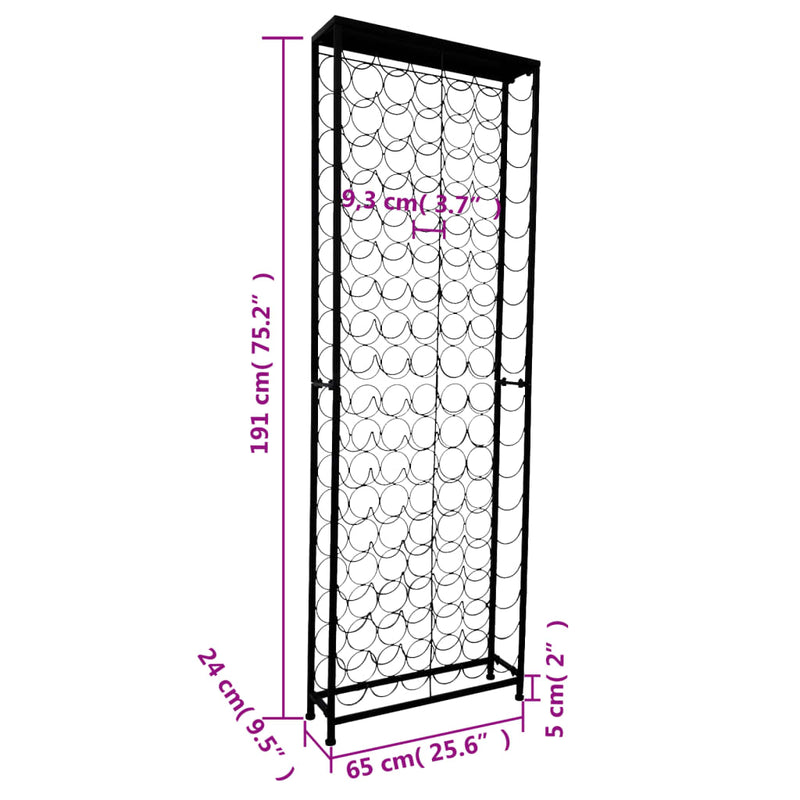 Wine Rack for 108 Bottles Metal Payday Deals
