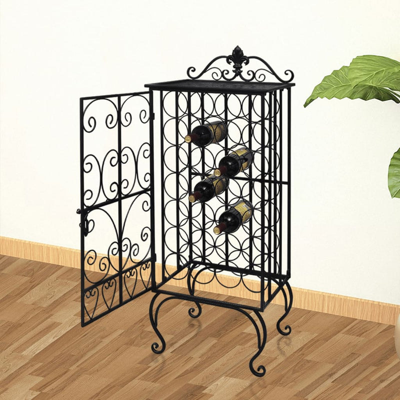 Wine Rack for 28 Bottles Metal Payday Deals