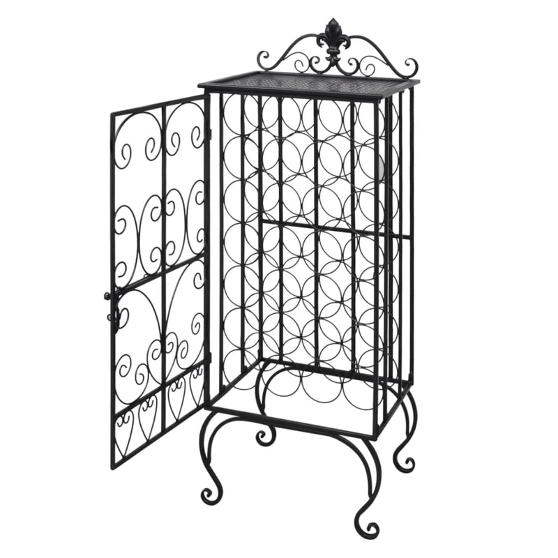 Wine Rack for 28 Bottles Metal Payday Deals