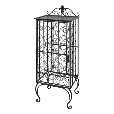 Wine Rack for 28 Bottles Metal Payday Deals