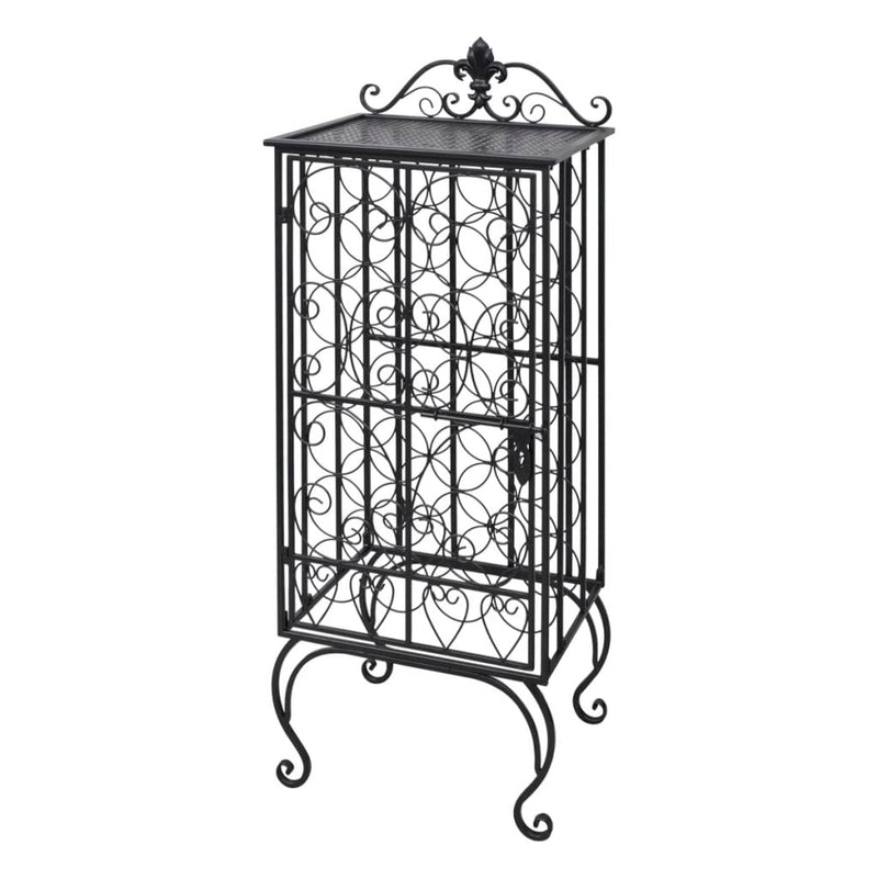 Wine Rack for 28 Bottles Metal Payday Deals