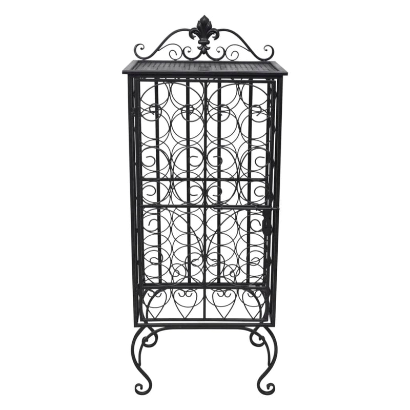 Wine Rack for 28 Bottles Metal Payday Deals