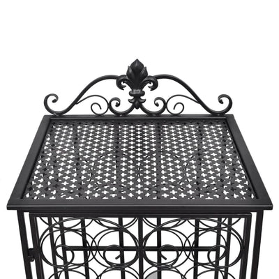 Wine Rack for 28 Bottles Metal Payday Deals
