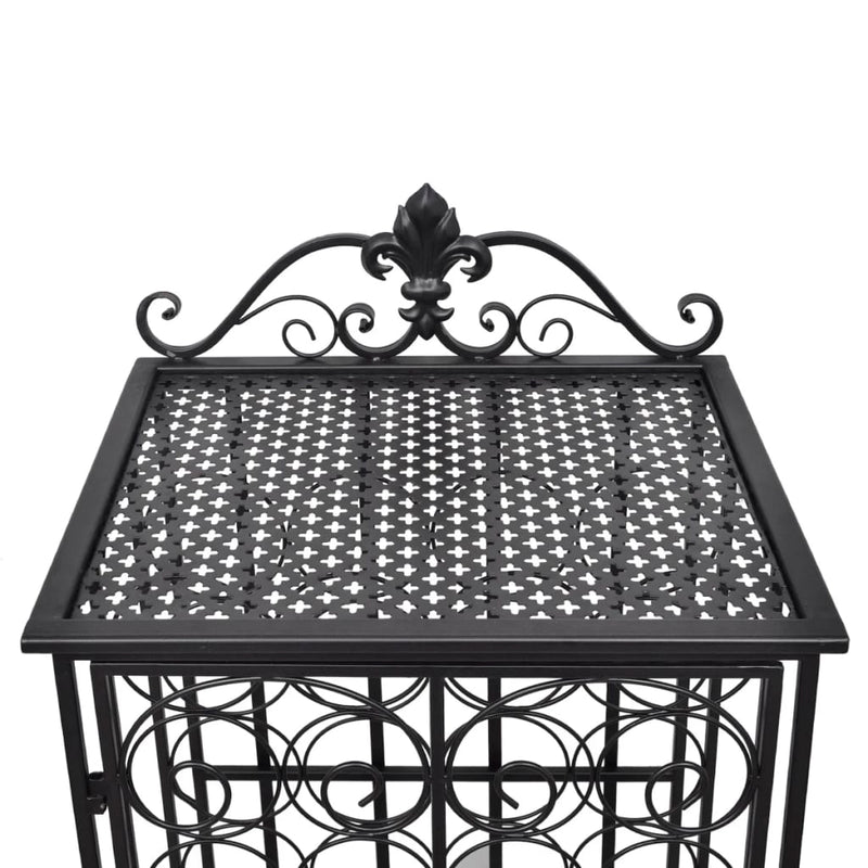 Wine Rack for 28 Bottles Metal Payday Deals