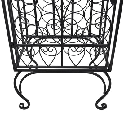 Wine Rack for 28 Bottles Metal Payday Deals