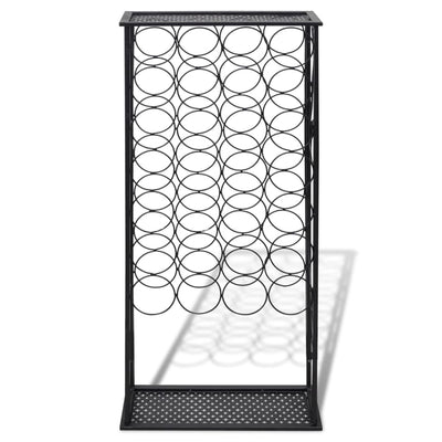 Wine Rack for 28 Bottles Metal Payday Deals