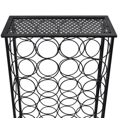 Wine Rack for 28 Bottles Metal Payday Deals
