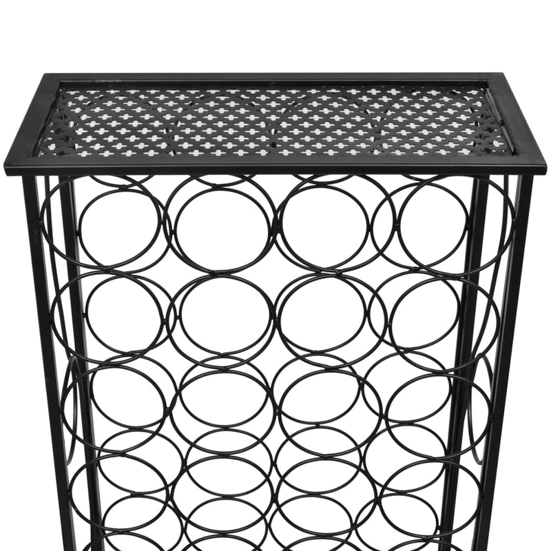 Wine Rack for 28 Bottles Metal Payday Deals