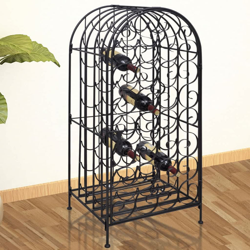 Wine Rack for 35 Bottles Metal Payday Deals