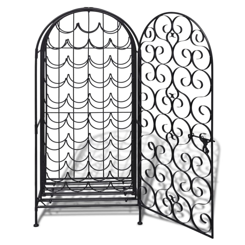 Wine Rack for 35 Bottles Metal Payday Deals