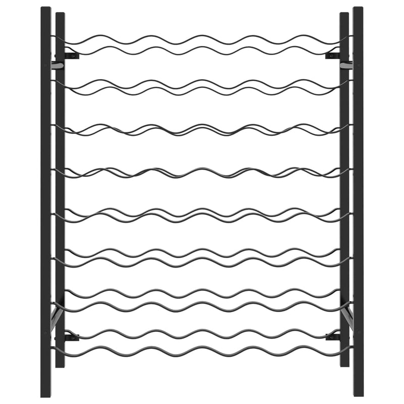 Wine Rack for 48 Bottles Black Metal Payday Deals