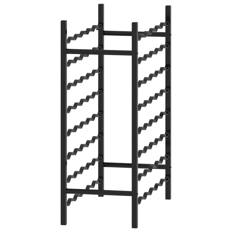 Wine Rack for 48 Bottles Black Metal Payday Deals