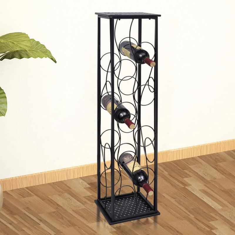 Wine Rack for 8 Bottles Metal Payday Deals