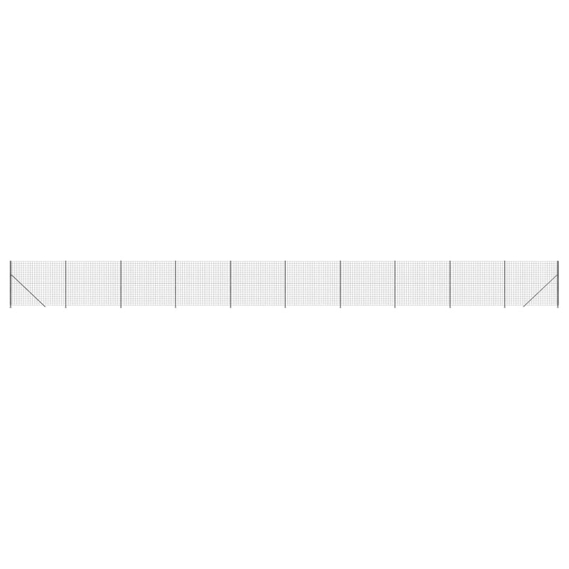 Wire Mesh Fence with Flange Anthracite 1.4x25 m Payday Deals