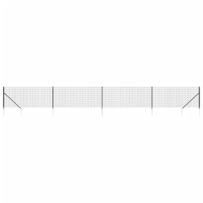 Wire Mesh Fence with Spike Anchors Anthracite 1x10 m Payday Deals
