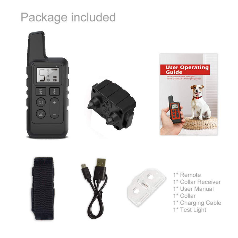 Wireless Dog Training Collar with Remote -500-Yard Range,Waterproof,Rechargeable,Adjustable for Small and Large Dogs Payday Deals