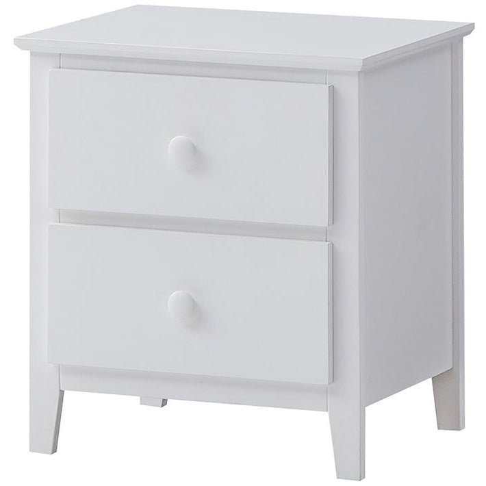 Wisteria Bedside Nightstand 2 Drawers Storage Cabinet Shelf Side Table - White Payday Deals