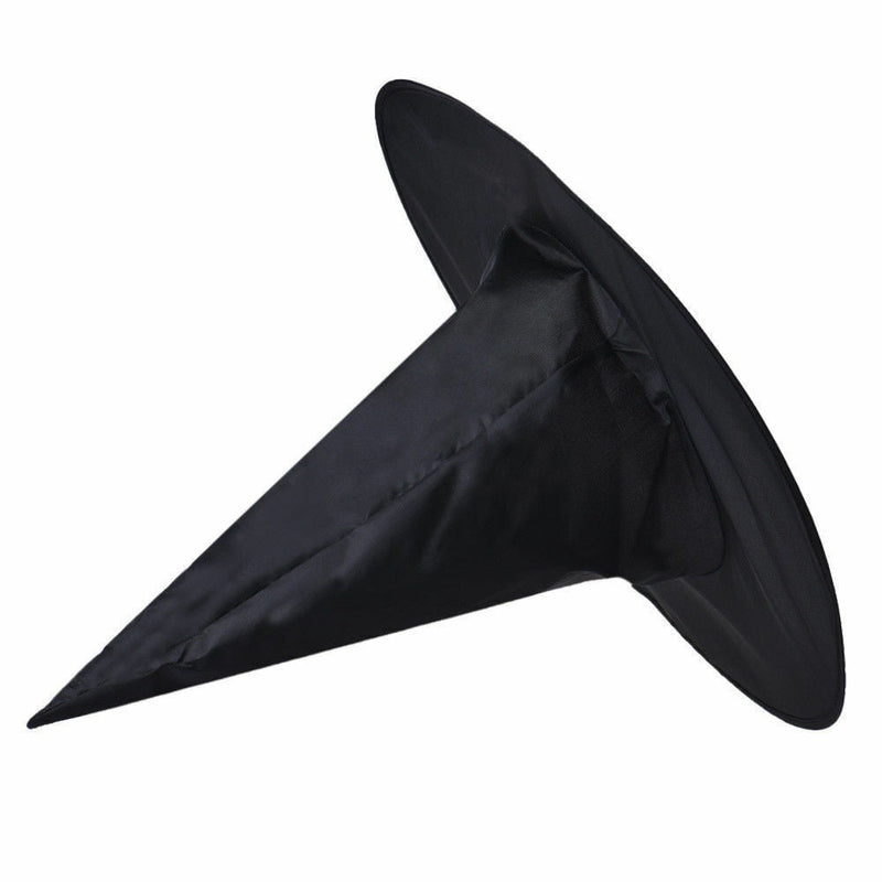 WITCH HAT Plain Black Halloween Costume Fancy Dress Womens Accessory Wizard Payday Deals