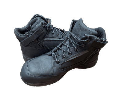 Wolverine Rigger Mid CM Steel Cap Safety Leather Boots Waterproof Shoes - Black