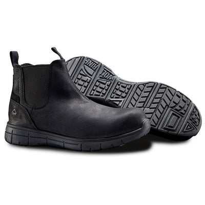Wolverine Rigger Romeo Elastic Chelsea Steel Cap Boots Shoes Waterproof - Black Payday Deals