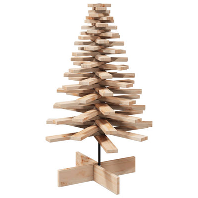 Wooden Christmas Tree for Decoration 100 cm Solid Wood Pine Payday Deals