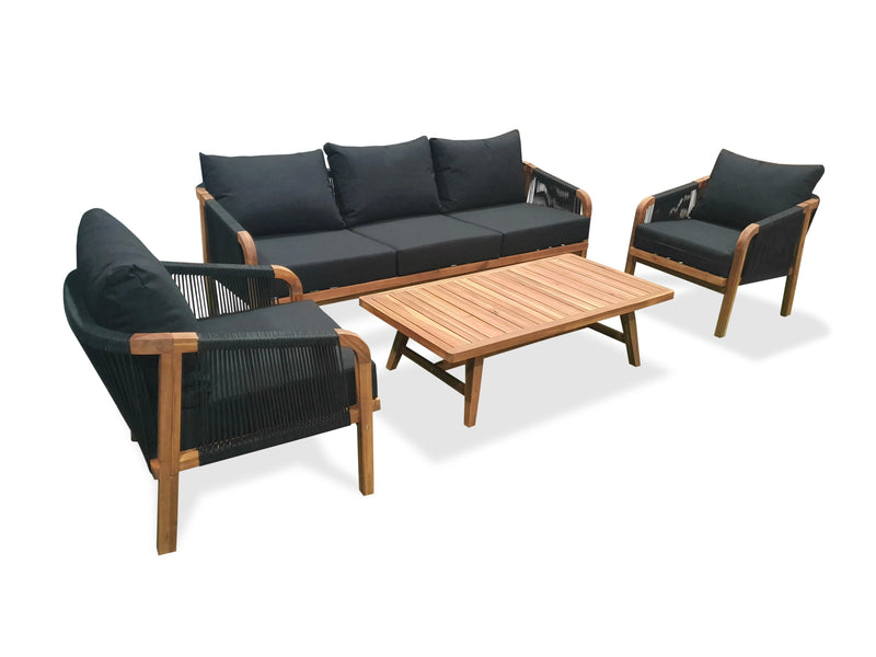 Woodlands 5 Seat Outdoor Lounge Set Payday Deals