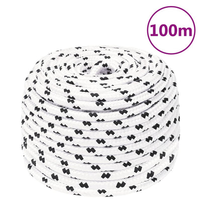 Work Rope White 10 mm 100 m Polyester Payday Deals