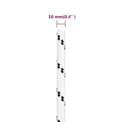 Work Rope White 10 mm 100 m Polyester Payday Deals