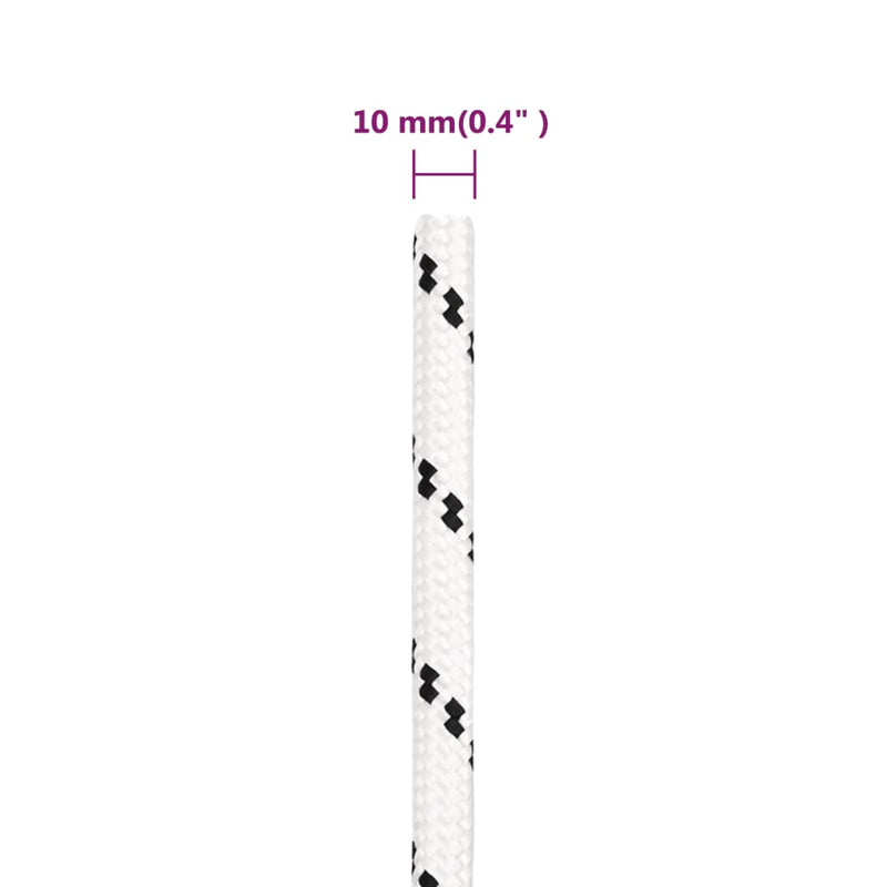 Work Rope White 10 mm 100 m Polyester Payday Deals