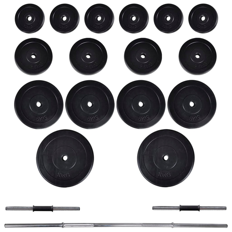Workout Bench with Barbell and Dumbbell Set 60.5 kg Payday Deals