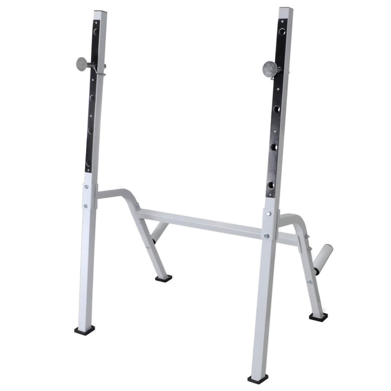 Workout Bench with Weight Rack Barbell and Dumbbell Set 60.5kg Payday Deals