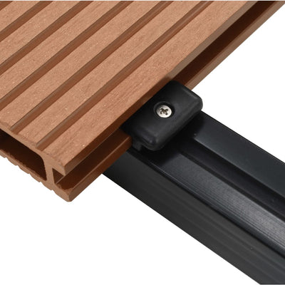 WPC Decking Boards with Accessories 20 m² 4 m Brown Payday Deals