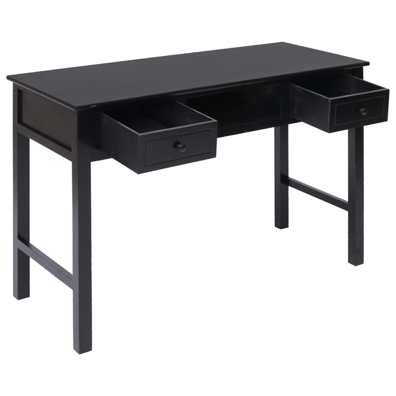 Writing Desk Black 110x45x76 cm Wood Payday Deals