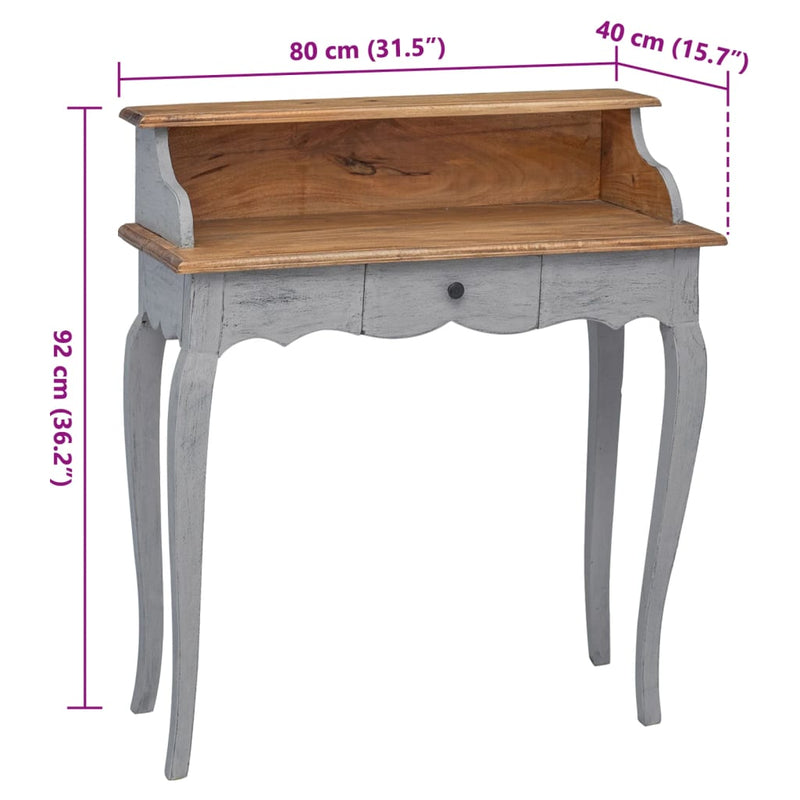 Writing Desk Solid Reclaimed Wood 80x40x92 cm Payday Deals