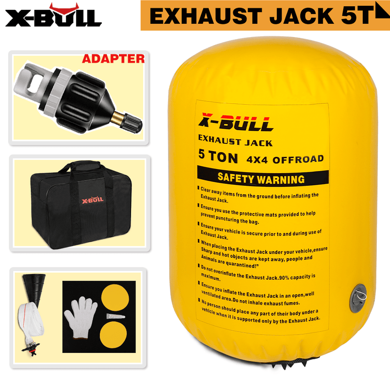 X-BULL Air Jack Recovery Exhaust Jack Kits 5T Air Bag Multi Layer Truck Rescue Payday Deals